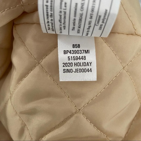 BP Faux Shearling Bomber Jacket In Beige Burnt NWT - Picture 11 of 12
